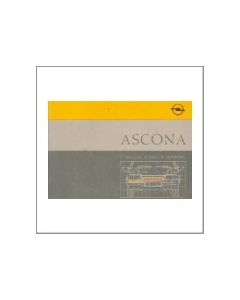 Opel Ascona 1987 - Betriebsanleitung