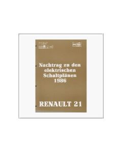 Renault 21 1986 - Schaltpläne Nachtrag