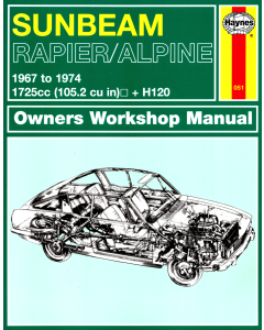 Sunbeam Rapier / Alpine 1,7 litre (1967 - 1974)  Repair Manual Haynes (Reparaturanleitung)