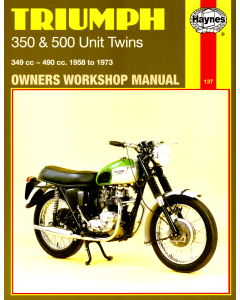 Triumph 350 & 500 Unit Twins (58 - 73) Repair Manual Haynes (Reparaturanleitung)
