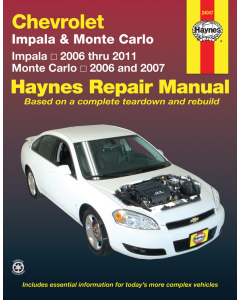 Chevrolet Impala & Monte Carlo (06 -11) Repair Manual Haynes 