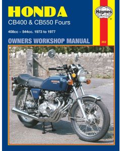 HAYN0262_cover_Honda CB 400/CB 550 Fours (73-77) Repair Manual Haynes