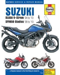 Suzuki DL650 V-Strom, SFV650 Gladius (04-13) - Repair Manual Haynes