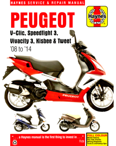 Peugeot Scooters (2008-2014) Repair Manual Haynes Reparaturanleitung 