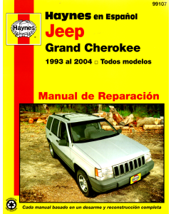 Jeep Grand Cherokee (93-04) Manual de Reparación Haynes