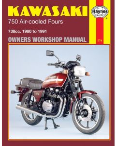 Kawasaki 750 Air-cooled Fours (1980-1991) Repair Manual Haynes Reparaturanleitung 