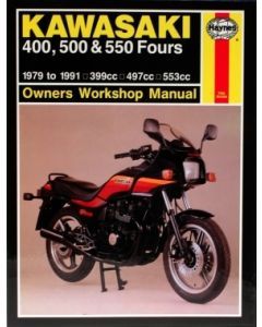  Kawasaki 400/500/550 FOURS (79-91) Repair Manual Haynes