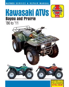 Kawasaki Bayou 220 250 300 Prairie 300 (86-03) Repair Manual Haynes