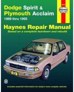 Dodge Spirit & Plymouth Acclaim (89 - 95) Repair Manual Haynes