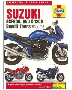 Suzuki GSF 600, 650 & 1200 Bandit Fours (95-06) Repair Manual Haynes