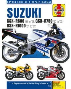 Suzuki GSX-R600, GSX-R750 & GSX-R1000 (01-03) Repair Manual Haynes