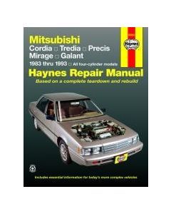 Mitsubishi Cordia (83-93) Repair Manual Haynes