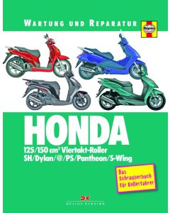 HONDA 125 / 150 cm3 Viertakt-Roller - Reparaturanleitung Schrauberbuch