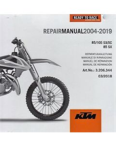 KTM 85 / 105 SX/XC 85 SX (2004-2019) - Werkstatthandbuch CD