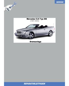 Mercedes CLK Typ 208 (1997-2003) Reparaturleitfaden Bremsanlage