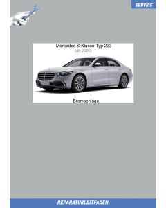 Mercedes S-Klasse Typ 223 (ab 2020) Reparaturleitfaden Bremsanlage