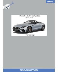 Mercedes SL-Klasse Typ 232 (ab 11.2021) Reparaturleitfaden Bremsanlage