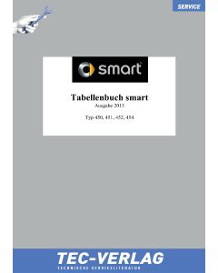 Smart 450 / 451 / 452 / 454 Tabellenbuch Ausgabe 2013