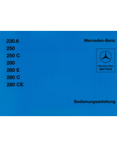 Mercedes Benz W 114 (68-76) - Betriebsanleitung