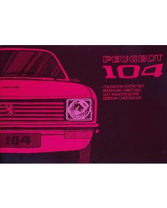 Peugeot 104 ab 1972 - Betriebsanleitung