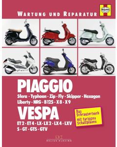 Piaggio und Vespa Motorroller (1991-2009) - Reparaturanleitung Schrauberbuch