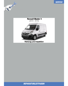 Renault Master 3 (2010-2019) Werkstatthandbuch Wartung und Instandhaltung 