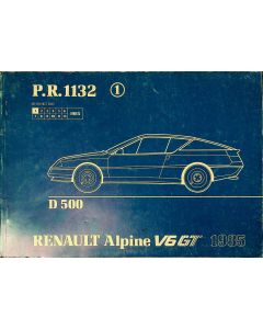Renault Alpine V6 GT (1985) Ersatzteilkatalog