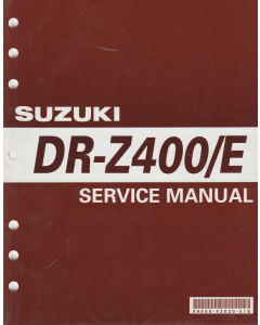 Suzuki DR - Z 400 E (1999) Wartungsanleitung