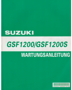 Suzuki GSF 1200 / GSF 1200 S (2006) Wartungsanleitung