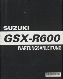 Suzuki GSX- 600 (2008) Wartungsanleitung