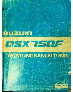 Suzuki GSXR 750 F (1988) Wartungsanleitung