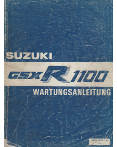 Suzuki GSX R 1100 (1986-1988) Wartungsanleitung