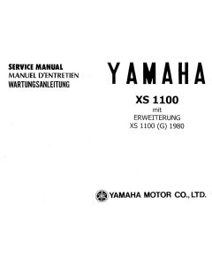 Yamaha XS 1100 (>78) mit Erweiterung XS 1100 G (>80) - Werkstatthandbuch