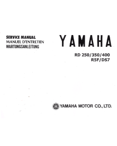 Yamaha RD 250 350 400 R5F DS7 (73>) - Wartungsanleitung Service Manuel