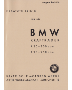 BMW R 20 / R 23 - Ersatzteilkatalog