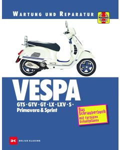 Vespa GTS / GTV / GT / LX /  LXV / S / Primavera & Sprint - Reparaturanleitung
