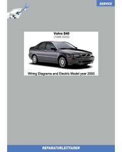 Volvo S40 (1999-2000) Wiring Diagrams and Electric Model Year 2000