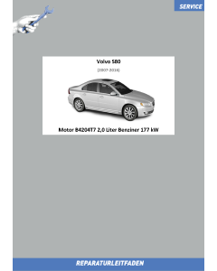 Volvo S80 (07-16) Reparaturleitfaden Motor 2,0 Liter Benziner 177 kW B4204T7