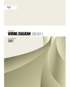 Volvo S80 (2006-2007) Wiring Diagrams and Electric Model Year 2007