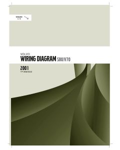 Volvo S80 (2000-2001) Wiring Diagrams and Electric Model Year 2001