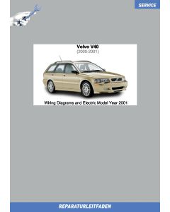Volvo V40 (2000-2001) Wiring Diagrams and Electric Model Year 2001