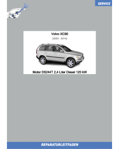 Volvo XC90 (03-14) Reparaturleitfaden Motor 2,4 L Diesel 120 kW D5244T