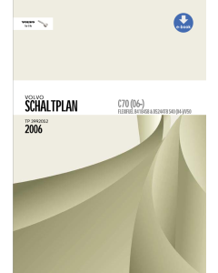 eBook Volvo C70 (2006) Werkstatthandbuch Schaltpläne