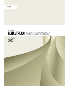 Volvo C70 Werkstatthandbuch Schaltpläne 2007