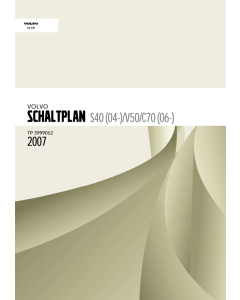 eBook Volvo C70 (2007) Werkstatthandbuch Schaltpläne