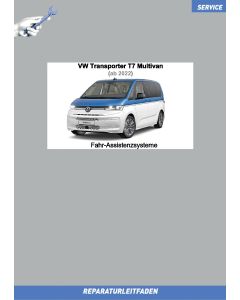 VW Transporter T7 Multivan (ab 2022) Reparaturleitfaden Fahr Assistenzsysteme