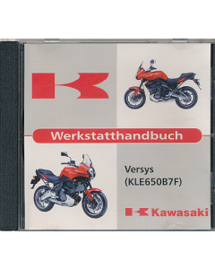 Kawasaki Versys 650 KLE650B7F Werkstatthandbuch CD