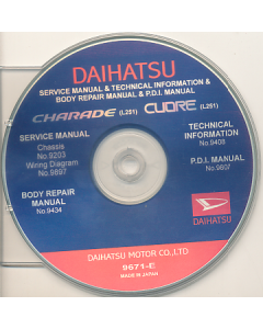 Daihatsu Charade / Cuore L251 Service Manual CD