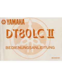 Yamaha DT 80 LC 2 (1992) Bedinungsanleitung