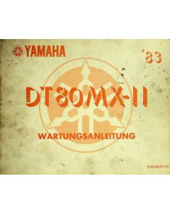 Yamaha DT 80 MX-II (1983) Wartungsanleitung